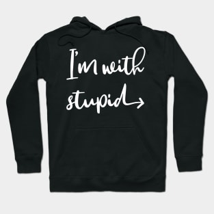 I'm With Stupid Guess I'm Stupid Couple Matching Hoodie